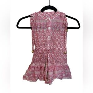 Bell by Alicia Bell Girls Pink Bohemian Ruffle Sundress